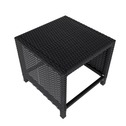 Loungeset / Tuinset Jamaica - 2-in-1 - Polyrotan - Zwart / Grijs