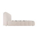 Gestoffeerd Bed Catania - 180x200 cm - Bouclé stof - Beige