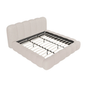 Gestoffeerd Bed Catania - 180x200 cm - Bouclé stof - Beige