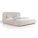 Gestoffeerd Bed Catania - 180x200 cm - Bouclé stof - Beige