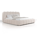 Gestoffeerd Bed Catania - 180x200 cm - Bouclé stof - Beige