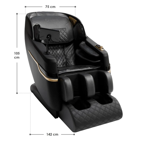 Massagestoel NAXOS - Volledige lichaamsmassagefunctie - Airbagmassagetechnologie - Zwart - Afbeelding 7
