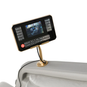Massagestoel NAXOS - Volledige lichaamsmassagefunctie - Airbagmassagetechnologie - Wit/Grijs