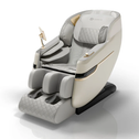 Massagestoel NAXOS - Volledige lichaamsmassagefunctie - Airbagmassagetechnologie - Wit/Grijs