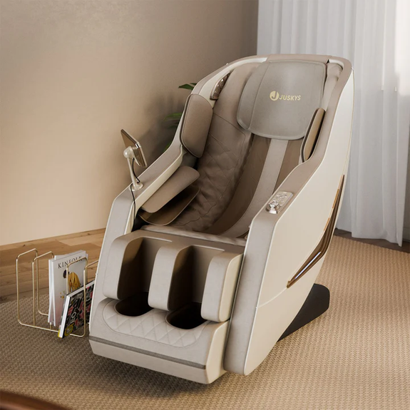 Massagestoel Paros - Incl. Volledige Lichaamsmassagefunctie - Beige - Afbeelding 2