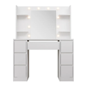 Kaptafel / Schminktafel Malia - Incl. Spiegel en LED - Wit