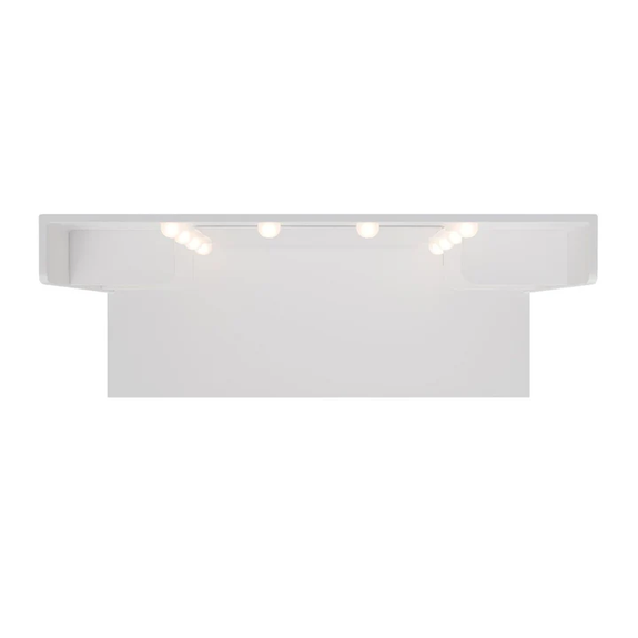 Kaptafel / Schminktafel Malia - Incl. Spiegel en LED - Wit - Afbeelding 4