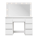 Kaptafel / Schminktafel Lilia - Incl. LED en Lades - Wit