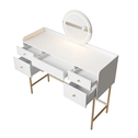 Kaptafel Samira - Incl. Spiegel en LED - Wit