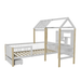 Kinderbed Yari - Incl. Tafel en Lade - Wit / Naturel
