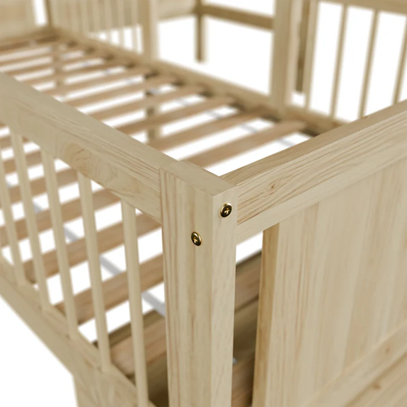 Kinderbed Yari - Incl. Tafel en Lade - Naturel - Afbeelding 3