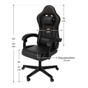 Gamingstoel / Bureaustoel HyperSeat - Zwart