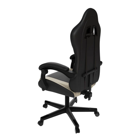 Gamingstoel / Bureaustoel HyperSeat - Zwart / Beige - Afbeelding 4