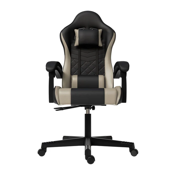 Gamingstoel / Bureaustoel HyperSeat - Zwart / Beige - Afbeelding 3