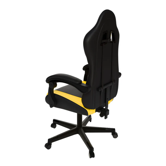 Gamingstoel / Bureaustoel HyperSeat - Zwart / Geel - Afbeelding 6