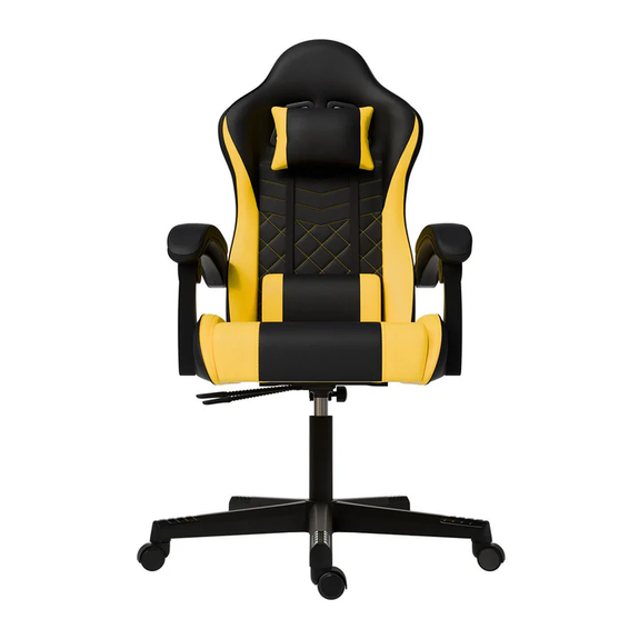 Gamingstoel / Bureaustoel HyperSeat - Zwart / Geel - Afbeelding 5