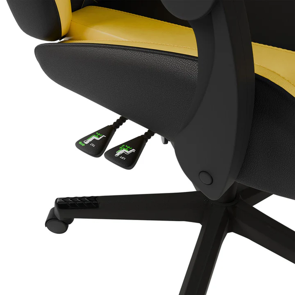Gamingstoel / Bureaustoel HyperSeat - Zwart / Geel - Afbeelding 3