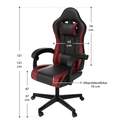 Gamingstoel / Bureaustoel HyperSeat - Zwart / Bordeaux