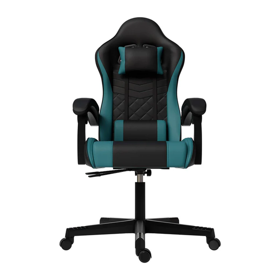Gamingstoel / Bureaustoel HyperSeat - Zwart / Turquoise - Afbeelding 5