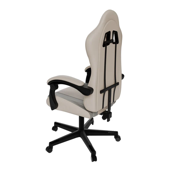 Gamingstoel / Bureaustoel HyperSeat - Beige / Lichtgrijs - Afbeelding 6