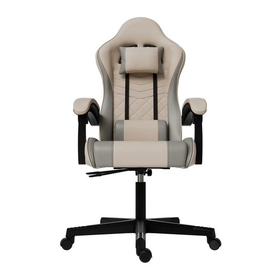Gamingstoel / Bureaustoel HyperSeat - Beige / Lichtgrijs - Afbeelding 5
