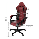 Gamingstoel / Bureaustoel HyperSeat - Bordeaux / Zwart