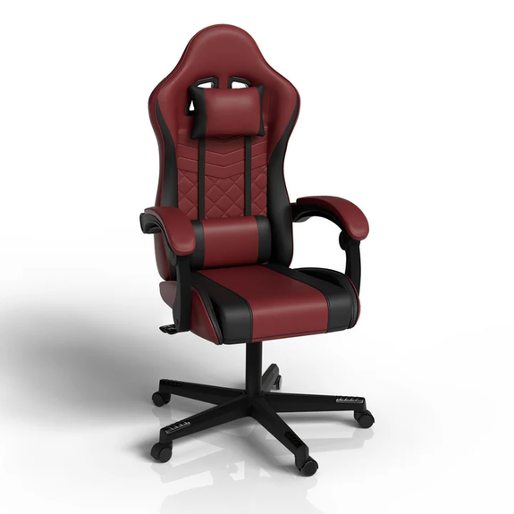 Gamingstoel / Bureaustoel HyperSeat - Bordeaux / Zwart - Afbeelding 1