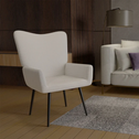 Oorfauteuil / Relaxfauteuil Odense - Beige - Bouclé Stof