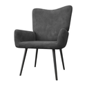 Oorfauteuil / Relaxfauteuil Odense - Grijs - Corduroy Stof