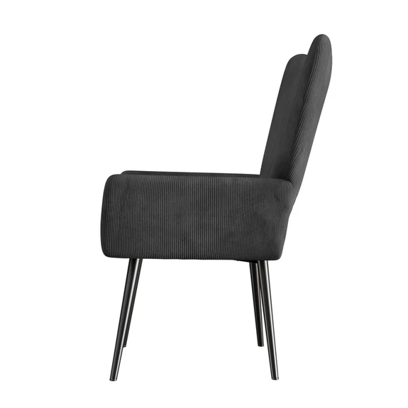 Oorfauteuil / Relaxfauteuil Odense - Grijs - Corduroy Stof - Afbeelding 5