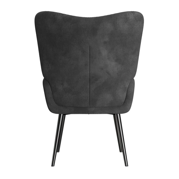 Oorfauteuil / Relaxfauteuil Odense - Grijs - Corduroy Stof - Afbeelding 4