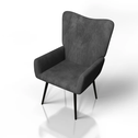 Oorfauteuil / Relaxfauteuil Odense - Grijs - Corduroy Stof