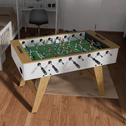 Tafelvoetbaltafel / Voetbaltafel - Incl. Accessoires - Wit