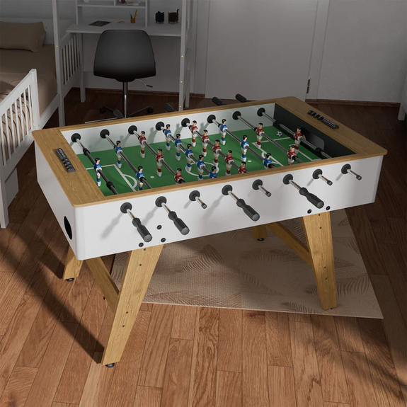 Tafelvoetbaltafel / Voetbaltafel - Incl. Accessoires - Wit - Afbeelding 2