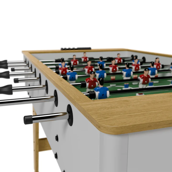 Tafelvoetbaltafel / Voetbaltafel - Incl. Accessoires - Wit - Afbeelding 4