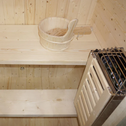Vierkante Barrelsauna Nolvik - Incl. Toebehoren - 120x128 x194 cm