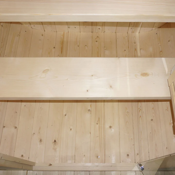 Vierkante Barrelsauna Nolvik - Incl. Toebehoren - 120x128 x194 cm - Afbeelding 3