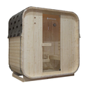 Vierkante Barrelsauna Nolvik - Incl. Toebehoren - 120x185x194 cm