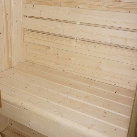 Vierkante Barrelsauna Nolvik - Incl. Toebehoren - 120x185x194 cm - Afbeelding 4