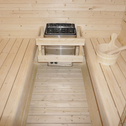 Vierkante Barrelsauna Nolvik - Incl. Toebehoren - 180x185 x194 cm
