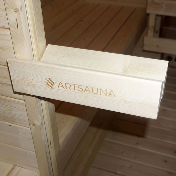 Vierkante Barrelsauna Nolvik - Incl. Toebehoren - 180x185 x194 cm - Afbeelding 3