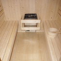 Vierkante Barrelsauna Nolvik - Incl. Toebehoren - 220x185 x194 cm