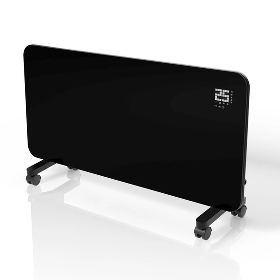 Infraroodstraler / Infraroodpaneel - Max. 2000 W - Zwarte - Voor Wand- en Vloermontage - Afbeelding 1
