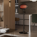 Infraroodstraler / Staande Heater / Terrasverwarmer - 2000W - Zwart