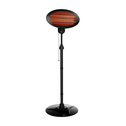 Infraroodstraler / Staande Heater / Terrasverwarmer - 2000W - Zwart