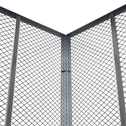 Metalen compostbak / Tuincompostbak - Tuinafval - 450L - Zilver