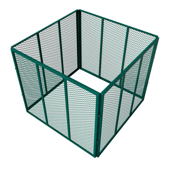Metalen compostbak / Tuincompostbak - Tuinafval - 450L - Donkergroen - Afbeelding 5