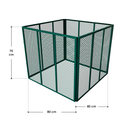 Metalen compostbak / Tuincompostbak - Tuinafval - 450L - Donkergroen