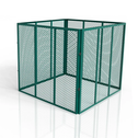 Metalen compostbak / Tuincompostbak - Tuinafval - 450L - Donkergroen