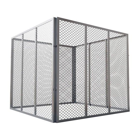 Metalen compostbak / Tuincompostbak - Tuinafval - 800L - Zilver - Afbeelding 5